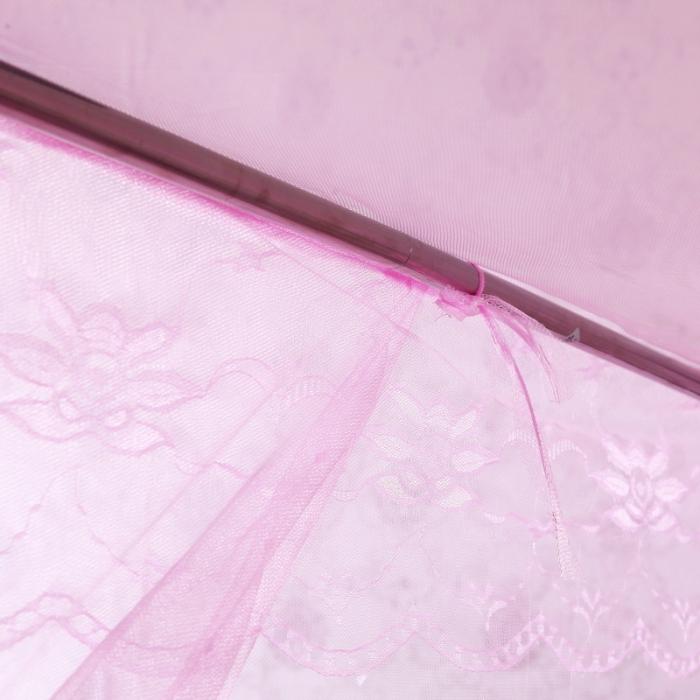 91家纺网 家纺一手货源 找家纺 迷仙巢 2021新款蚊帐C01紫色风铃系列 粉色