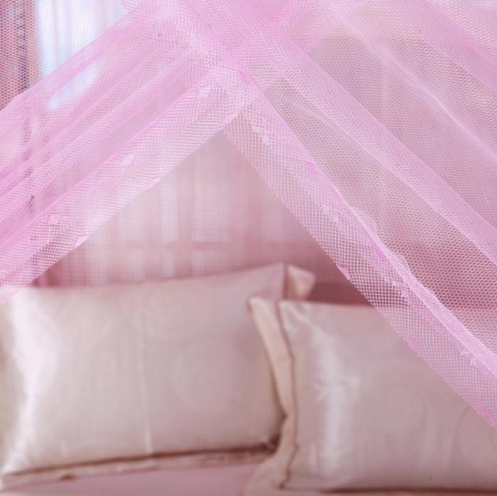 91家纺网 家纺一手货源 找家纺 迷仙巢 2021新款蚊帐C01紫色风铃系列 粉色