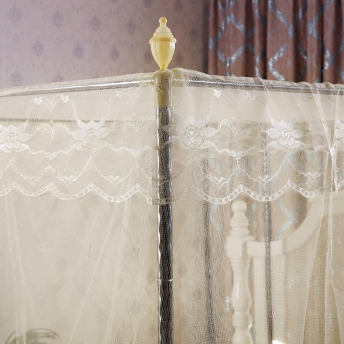 91家纺网 家纺一手货源 找家纺 迷仙巢 2021新款蚊帐C01紫色风铃系列 米黄