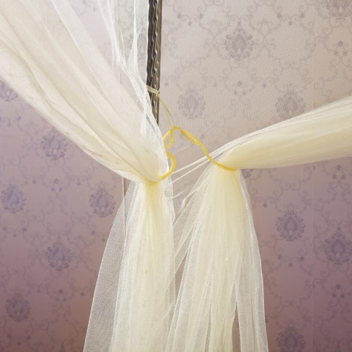 91家纺网 家纺一手货源 找家纺 迷仙巢 2021新款蚊帐C01紫色风铃系列 米黄