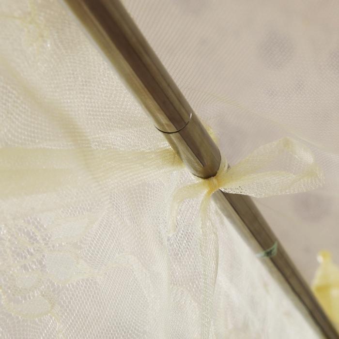 91家纺网 家纺一手货源 找家纺 迷仙巢 2021新款蚊帐C01紫色风铃系列 米黄