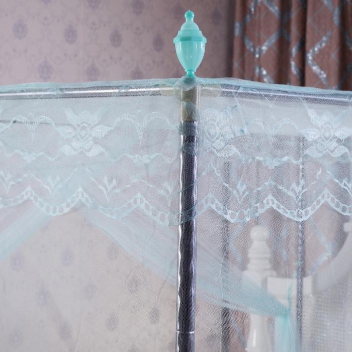 91家纺网 家纺一手货源 找家纺 迷仙巢 2021新款蚊帐C01紫色风铃系列 水蓝