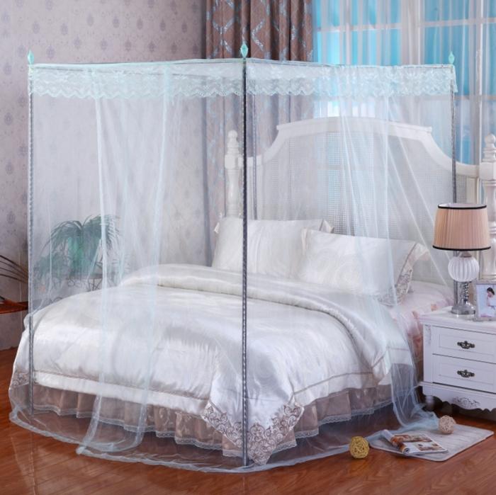 91家纺网 家纺一手货源 找家纺 迷仙巢 2021新款蚊帐C01紫色风铃系列 水蓝