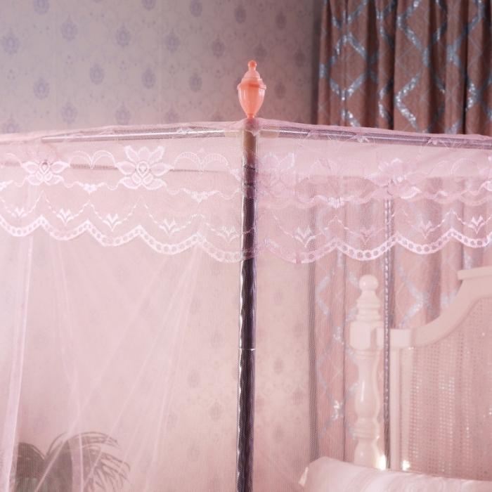 91家纺网 家纺一手货源 找家纺 迷仙巢 2021新款蚊帐C01紫色风铃系列 玉色