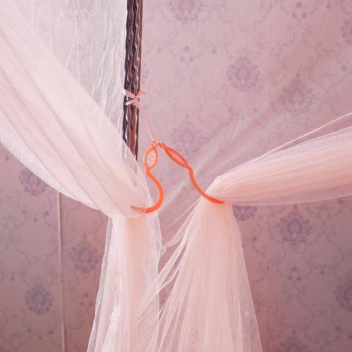 91家纺网 家纺一手货源 找家纺 迷仙巢 2021新款蚊帐C01紫色风铃系列 玉色