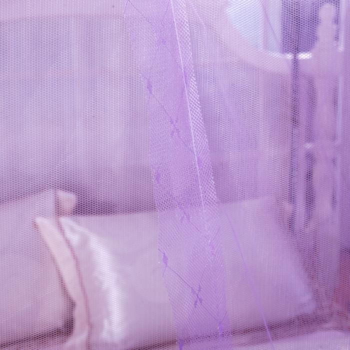 91家纺网 家纺一手货源 找家纺 迷仙巢 2021新款蚊帐C01紫色风铃系列 紫色