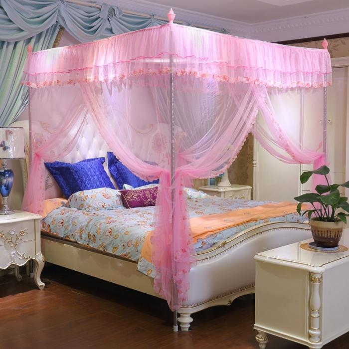 91家纺网 家纺一手货源 找家纺 （总）迷仙巢 2022新款花边款落地式蚊帐C02公主梦系列