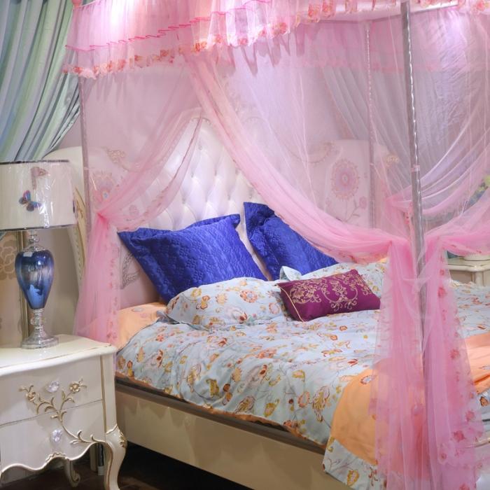 91家纺网 家纺一手货源 找家纺 （总）迷仙巢 2022新款花边款落地式蚊帐C02公主梦系列