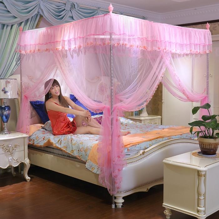91家纺网 家纺一手货源 找家纺 （总）迷仙巢 2022新款花边款落地式蚊帐C02公主梦系列