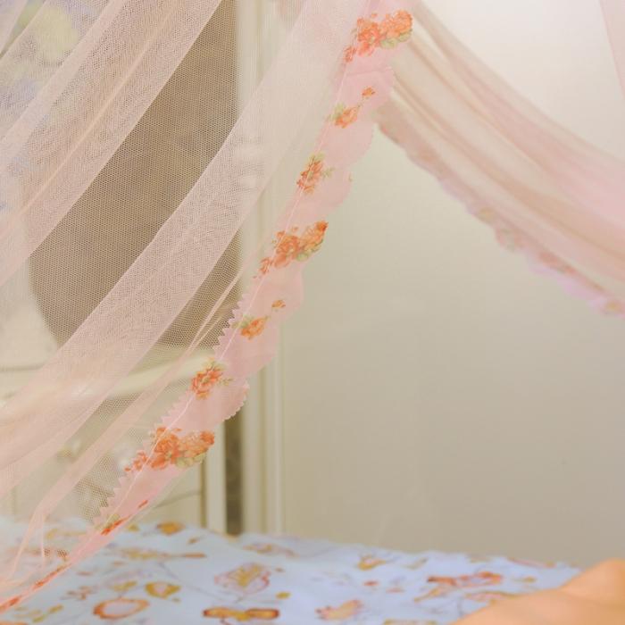 91家纺网 家纺一手货源 找家纺 迷仙巢 2022新款花边款落地式蚊帐C02公主梦系列 玉色