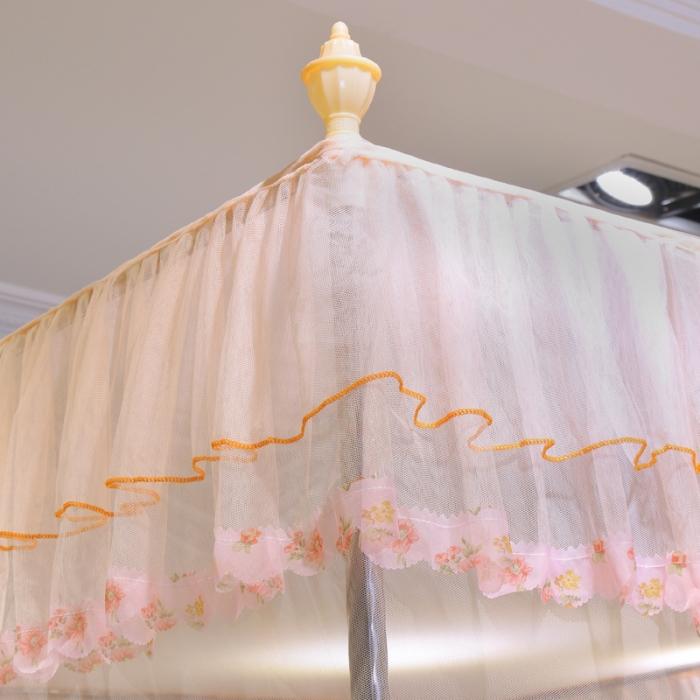 91家纺网 家纺一手货源 找家纺 迷仙巢 2022新款花边款落地式蚊帐C02公主梦系列 玉色