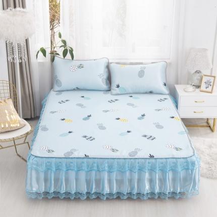 91家纺网 家纺一手货源 找家纺 （总）雨洋2025新款机洗印花床裙凉席