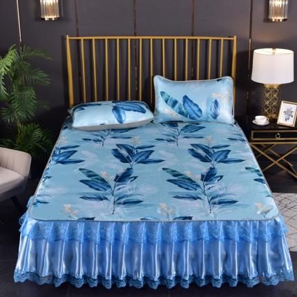 91家纺网 家纺一手货源 找家纺 （总）雨洋2025新款机洗印花床裙凉席