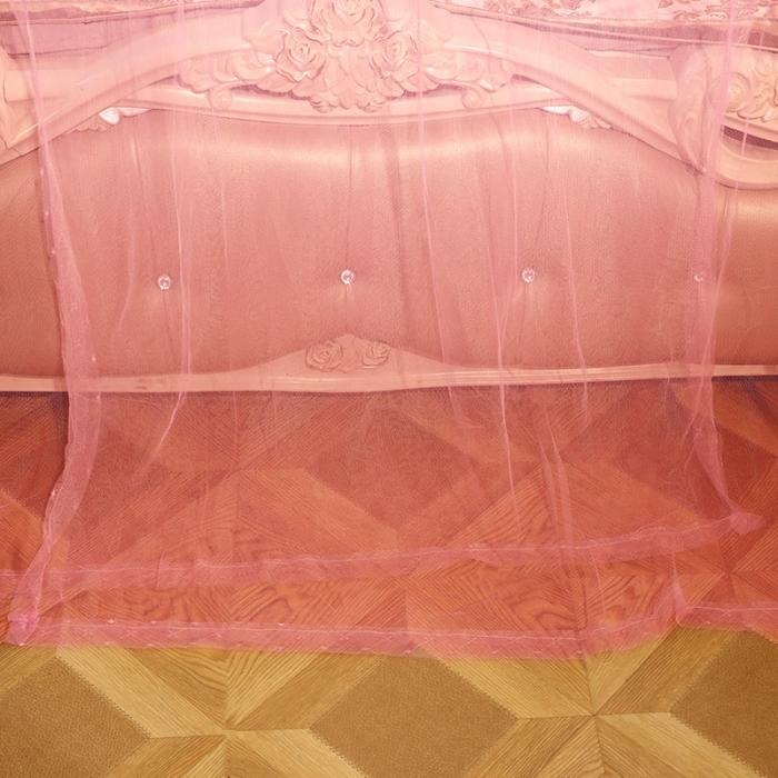 91家纺网 家纺一手货源 找家纺 （总）迷仙巢2022新款落地三开门蚊帐C18一生有你系列