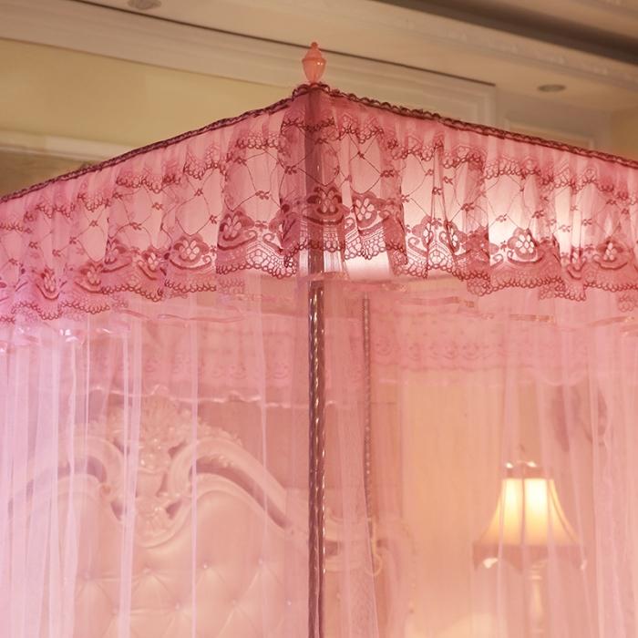 91家纺网 家纺一手货源 找家纺 （总）迷仙巢2022新款落地三开门蚊帐C18一生有你系列