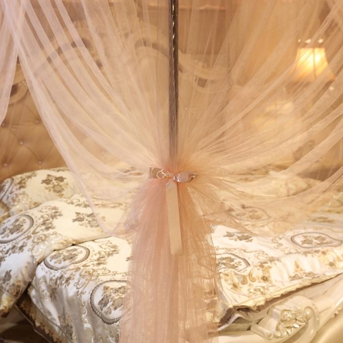 91家纺网 家纺一手货源 找家纺 迷仙巢 2022新款落地三开门蚊帐C18一生有你系列玉色