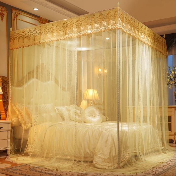 91家纺网 家纺一手货源 找家纺 迷仙巢 2020新款蚊帐C20系列 米黄