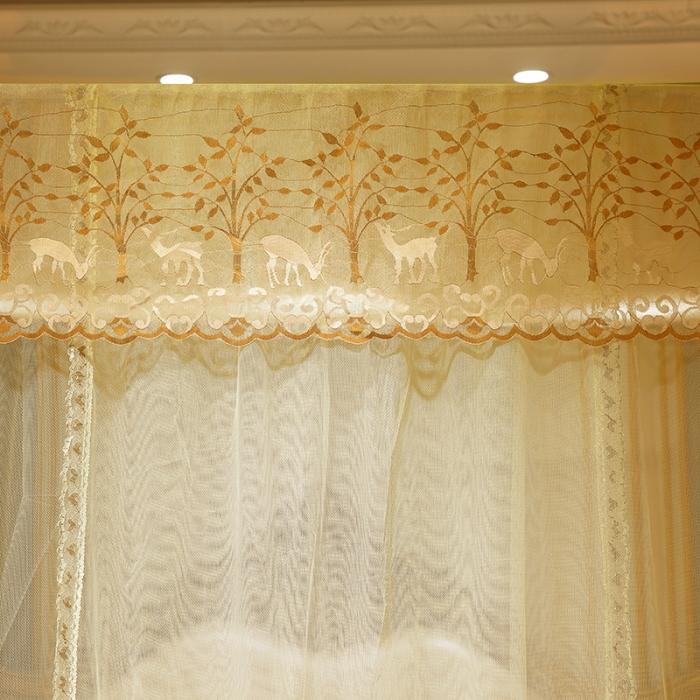 91家纺网 家纺一手货源 找家纺 迷仙巢 2020新款蚊帐C20系列 米黄