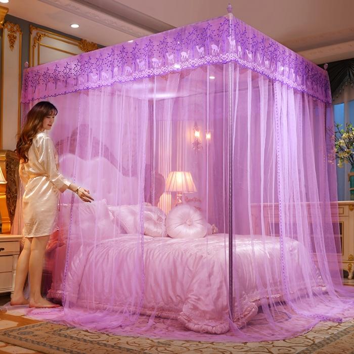 91家纺网 家纺一手货源 找家纺 迷仙巢 2020新款蚊帐C20系列 紫色