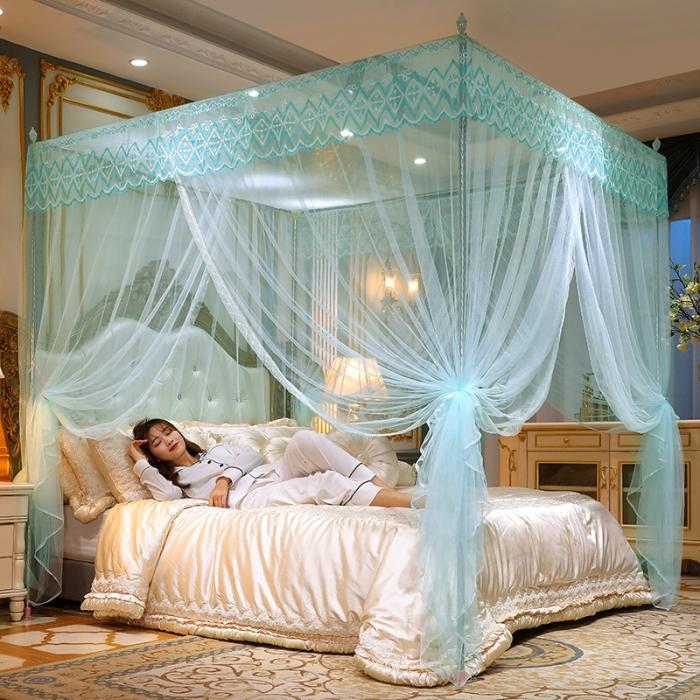 91家纺网 家纺一手货源 找家纺 迷仙巢   2020新款蚊帐C50系列 水绿