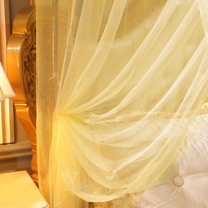 91家纺网 家纺一手货源 找家纺 迷仙巢   2020新款蚊帐C50系列 米黄