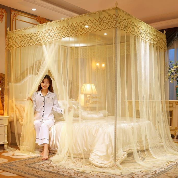 91家纺网 家纺一手货源 找家纺 迷仙巢   2020新款蚊帐C50系列 米黄