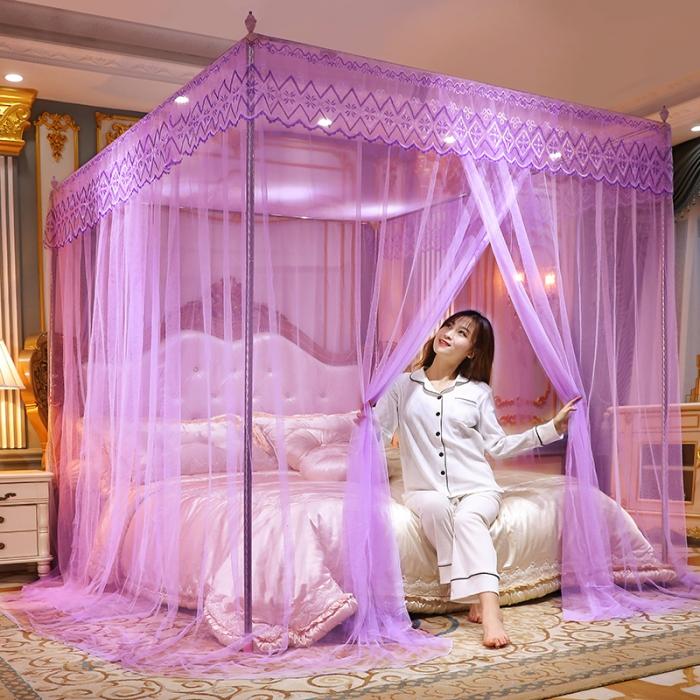 91家纺网 家纺一手货源 找家纺 迷仙巢   2020新款蚊帐C50系列 紫色