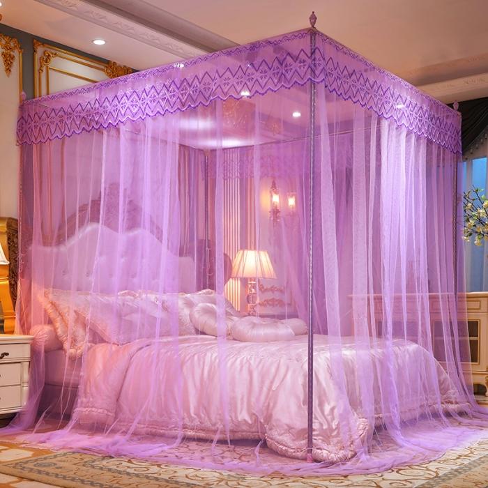 91家纺网 家纺一手货源 找家纺 迷仙巢   2020新款蚊帐C50系列 紫色