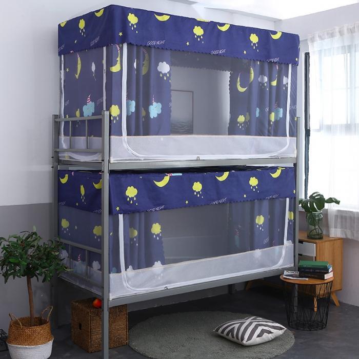 91家纺网 家纺一手货源 找家纺 迷仙巢 2020新款上下铺学生蚊帐 晚安