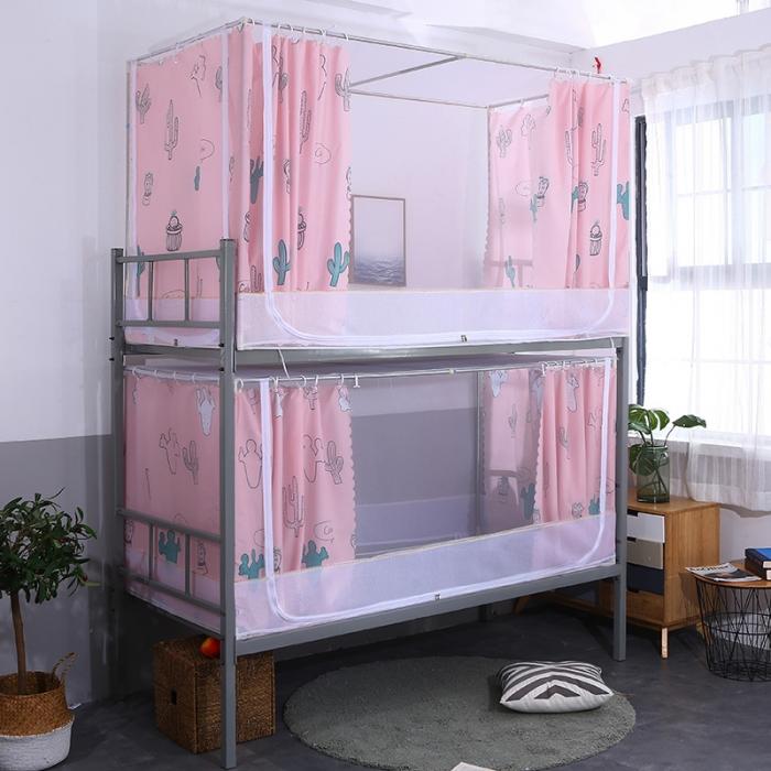 91家纺网 家纺一手货源 找家纺 迷仙巢 2020新款上下铺学生蚊帐 仙人掌