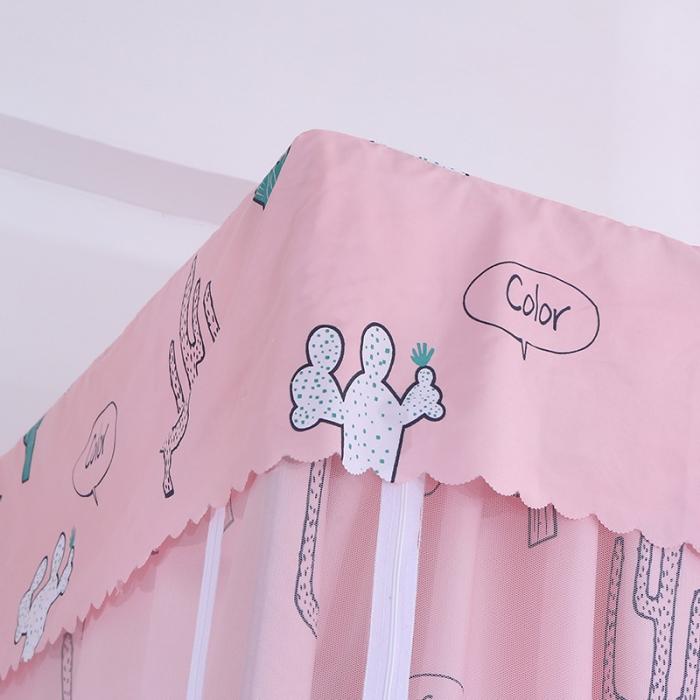 91家纺网 家纺一手货源 找家纺 迷仙巢 2020新款上下铺学生蚊帐 仙人掌