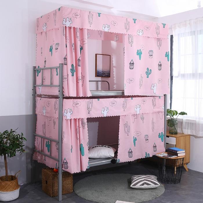 91家纺网 家纺一手货源 找家纺 迷仙巢 2020新款上下铺学生蚊帐 仙人掌