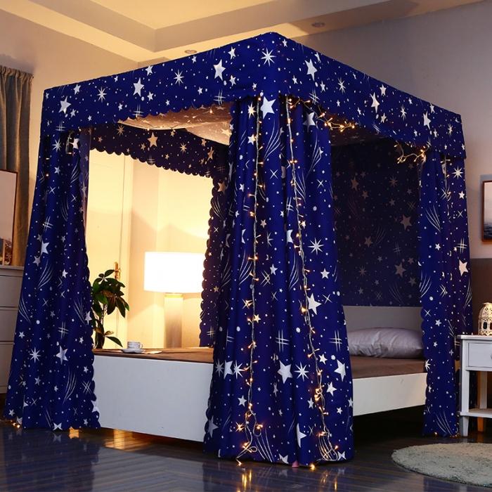 91家纺网 家纺一手货源 找家纺 （总）迷仙巢 2022新款遮光床帘蚊帐