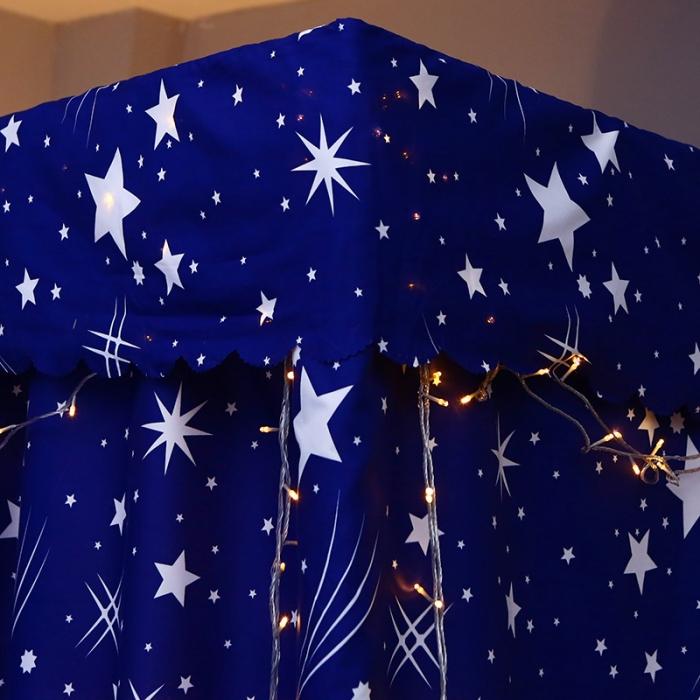 91家纺网 家纺一手货源 找家纺 迷仙巢 2022新款遮光床帘蚊帐 流星