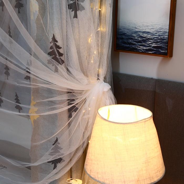 91家纺网 家纺一手货源 找家纺 迷仙巢 2022新款遮光床帘蚊帐 梦幻森林