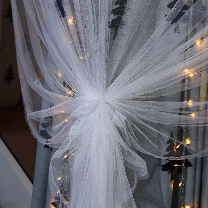 91家纺网 家纺一手货源 找家纺 迷仙巢 2022新款遮光床帘蚊帐 梦幻森林