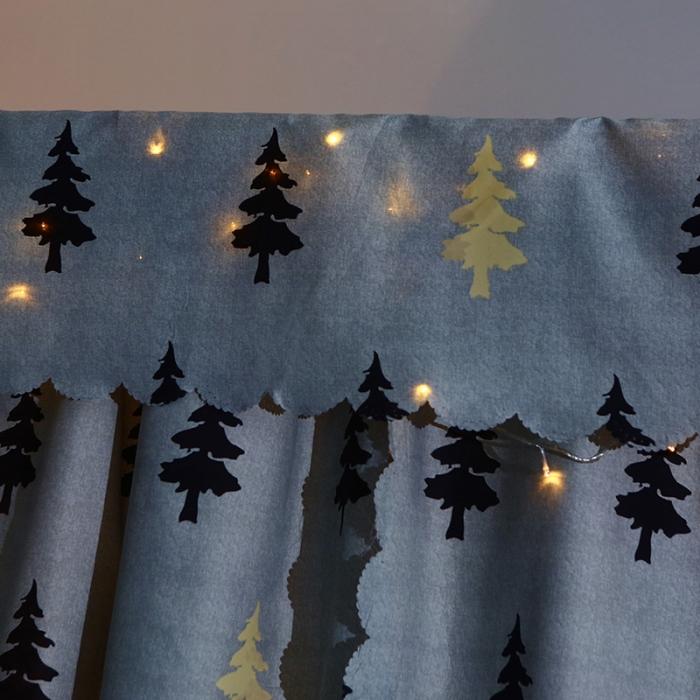 91家纺网 家纺一手货源 找家纺 迷仙巢 2022新款遮光床帘蚊帐 梦幻森林