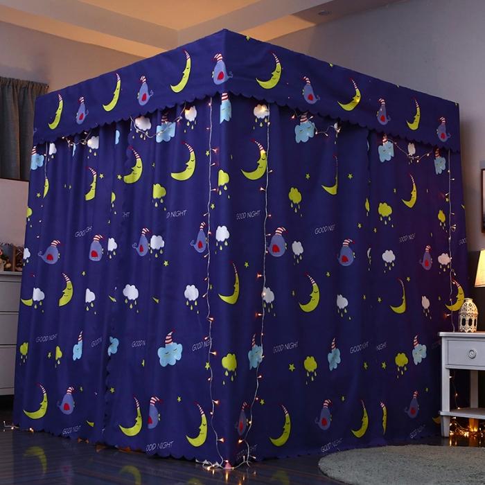 91家纺网 家纺一手货源 找家纺 迷仙巢 2022新款遮光床帘蚊帐 晚安