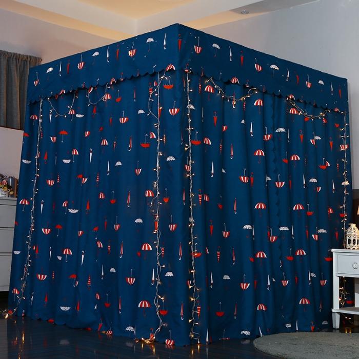 91家纺网 家纺一手货源 找家纺 迷仙巢 2022新款遮光床帘蚊帐 小雨伞