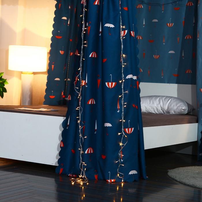 91家纺网 家纺一手货源 找家纺 迷仙巢 2022新款遮光床帘蚊帐 小雨伞