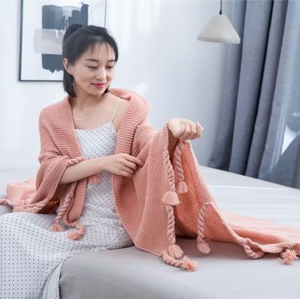 91家纺网 家纺一手货源 找家纺 暖绵绵 新品映曼毯子针织毯子线毯 皮粉