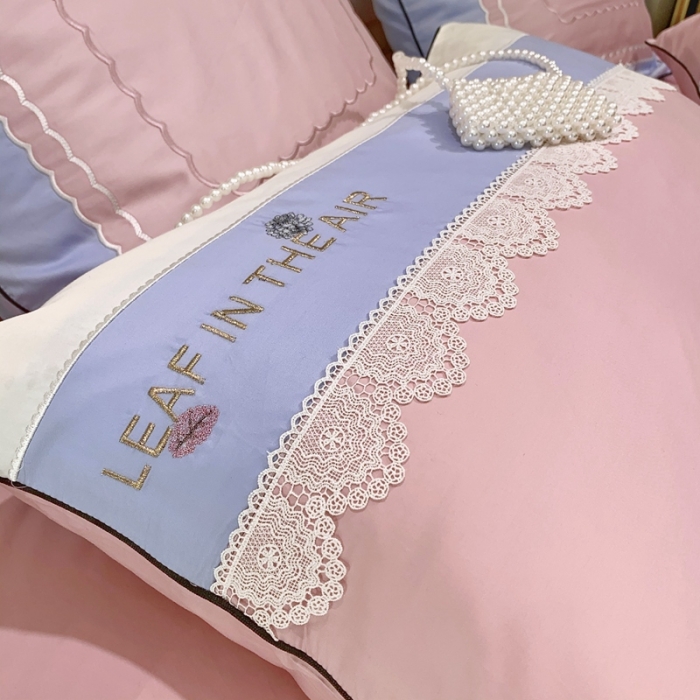 91家纺网 家纺一手货源 找家纺 馨蕊家居2021新款60s双股埃及长绒棉繁花似锦-浅兰