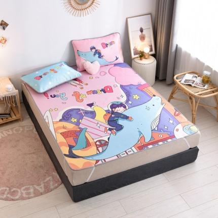 91家纺网 家纺一手货源 找家纺 （总）佰亿莱2024新款数码印花卡通大版数码冰丝席凉席