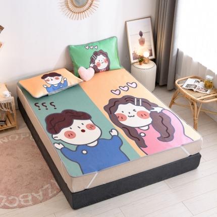 91家纺网 家纺一手货源 找家纺 （总）佰亿莱2024新款数码印花卡通大版数码冰丝席凉席