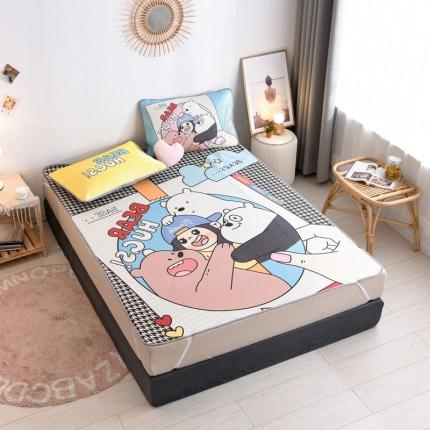 91家纺网 家纺一手货源 找家纺 （总）佰亿莱2024新款数码印花卡通大版数码冰丝席凉席