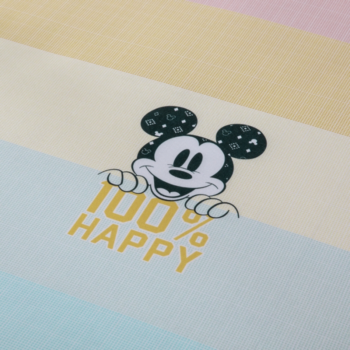 91家纺网 家纺一手货源 找家纺 小芽 迪士尼床单款冰丝凉席 彩条米奇