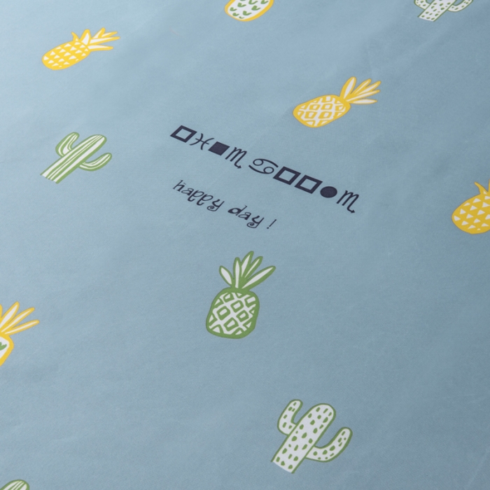 91家纺网 家纺一手货源 找家纺 小芽 2024新款冰凉丝印花凉席小清新系列 菠萝