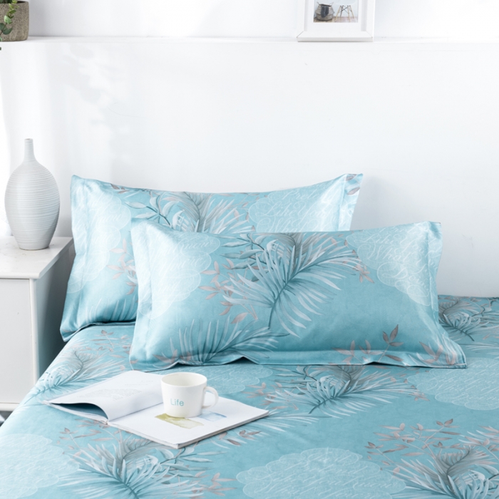 91家纺网 家纺一手货源 找家纺 小芽 2024新款冰凉丝印花凉席小清新系列 又见夏天