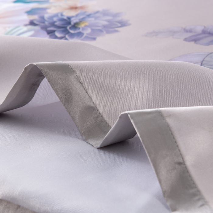 91家纺网 家纺一手货源 找家纺 小芽 2024新款冰凉丝印花凉席小清新系列 花绣