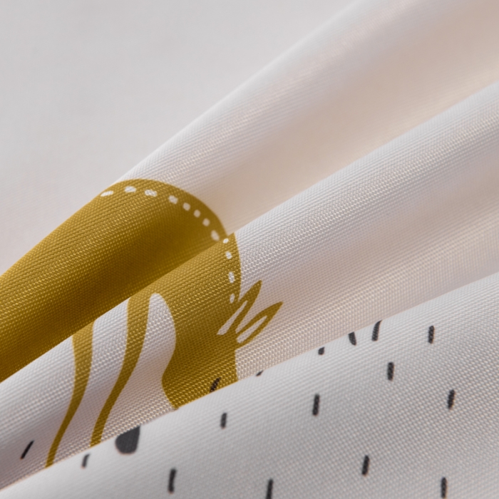 91家纺网 家纺一手货源 找家纺 小芽 2024新款冰凉丝印花凉席小清新系列 小鹿乱撞